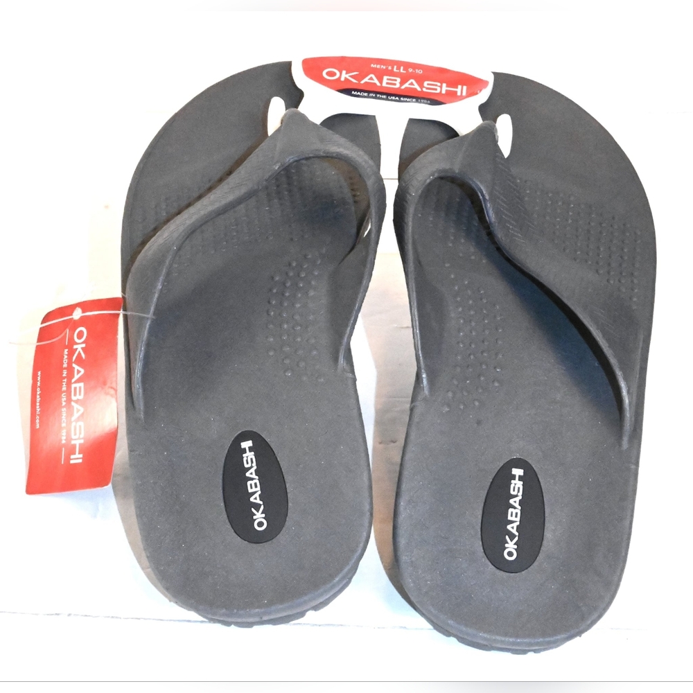 OkabashiMen's Surf Slate 9-10 Item#479091 Flip Flop/Sandals New With Tags